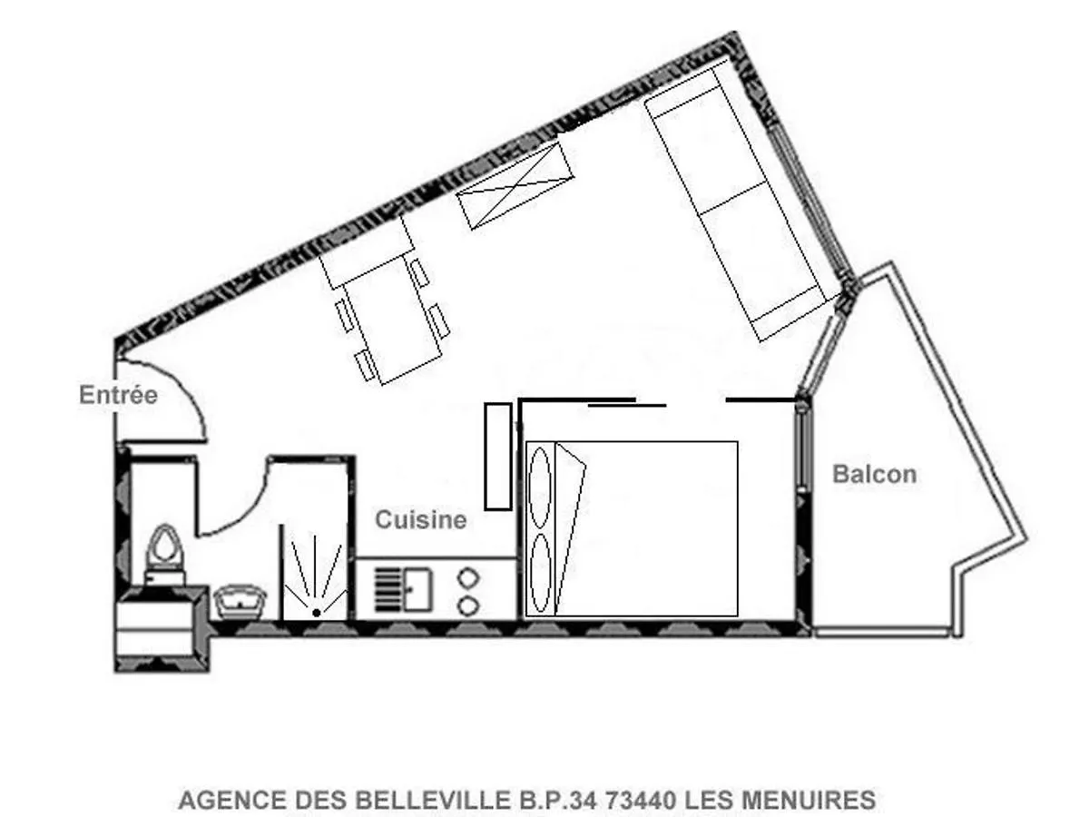 Apartment Appartement Renove 2 Pieces Proche Pistes Avec Balcon - Fr-1-344-905 Saint-Martin-de-Belleville